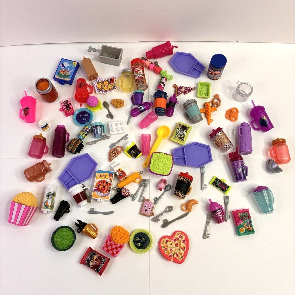 Monster High Doll Food Snack Drink Cups Forks Spoons Chips Accessories Lot